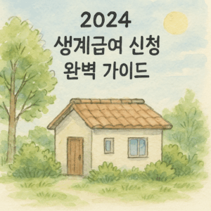 2024 생계급여 신청 완벽 가이드