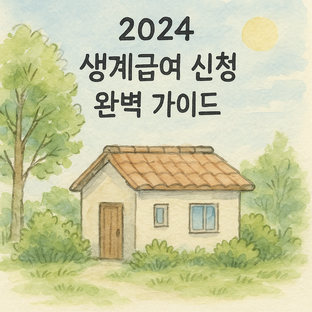 You are currently viewing 2024 생계급여 신청 완벽 가이드
