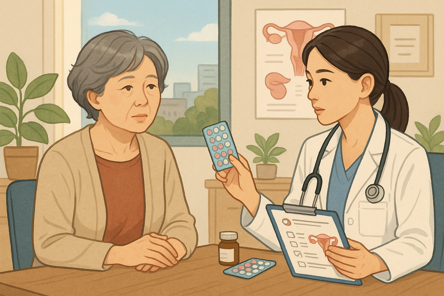 You are currently viewing 폐경기 호르몬 치료 안전성 재조명과 개인 맞춤 전략