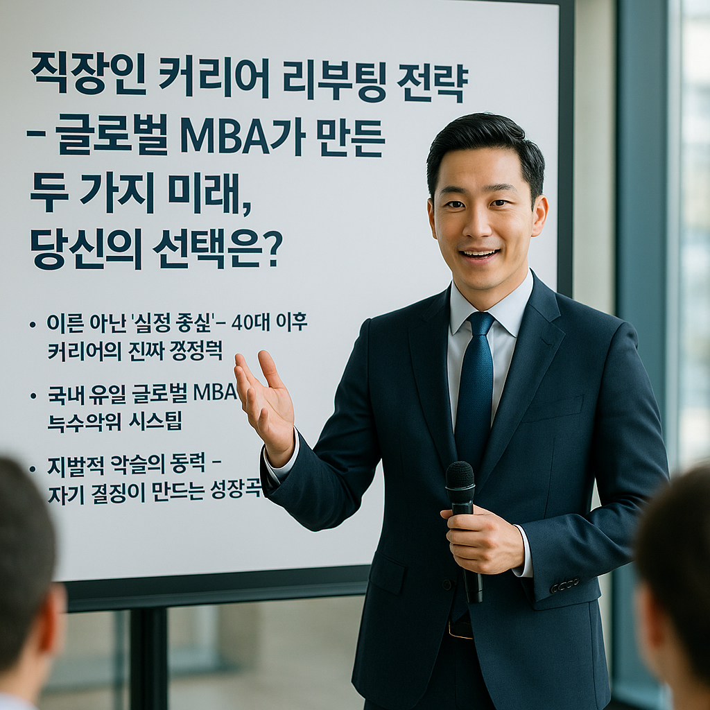 You are currently viewing 글로벌 MBA로 경력 리부트하는 40대 직장인을 위한 전략