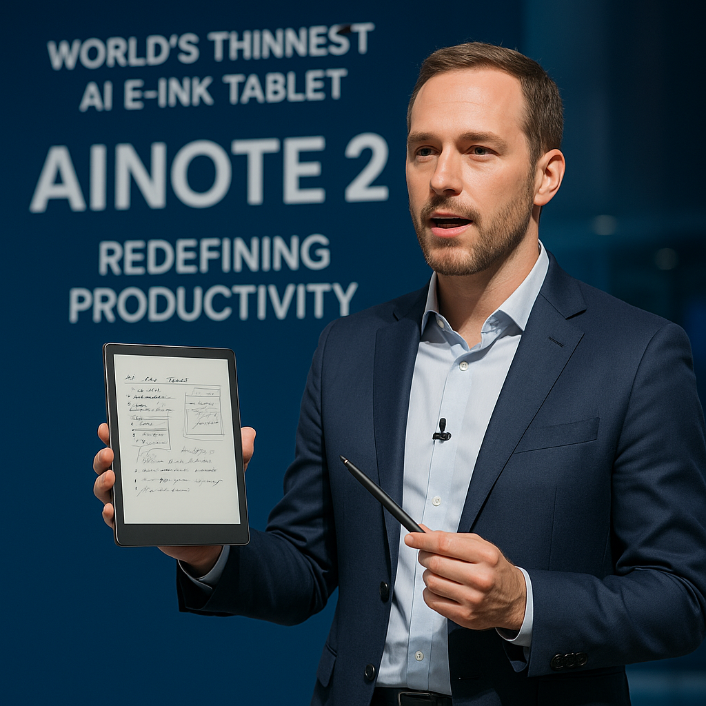 You are currently viewing AINOTE 2: 혁신적인 초슬림 AI 전자잉크 태블릿 출시