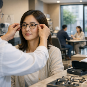 둥근 얼굴형 안경 찾기 으뜸50안경 솔루션